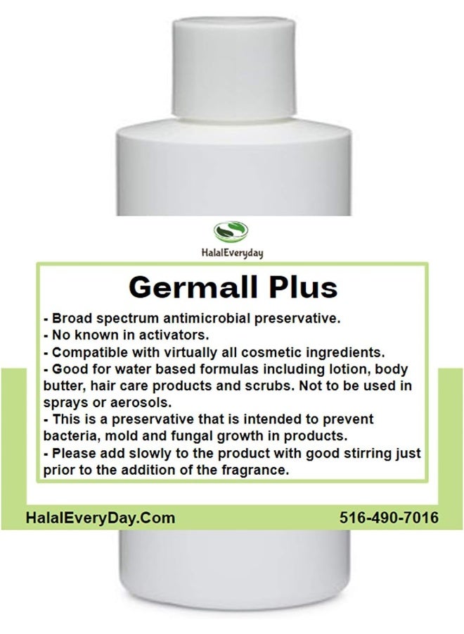 Kyabo Germall Plus- Natural Preservative - Clear Liquid - Excellent broad spectrum preservative - 8oz - Compatible with most cosmetic ingredients Good for water based formulas - Image 1